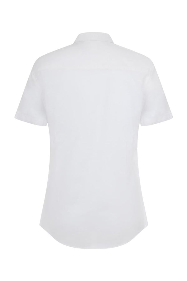 Camisa Oxford stretch de manga curta para mulher-RAG-Tailors-Fardas-e-Uniformes-Vestuario-Pro