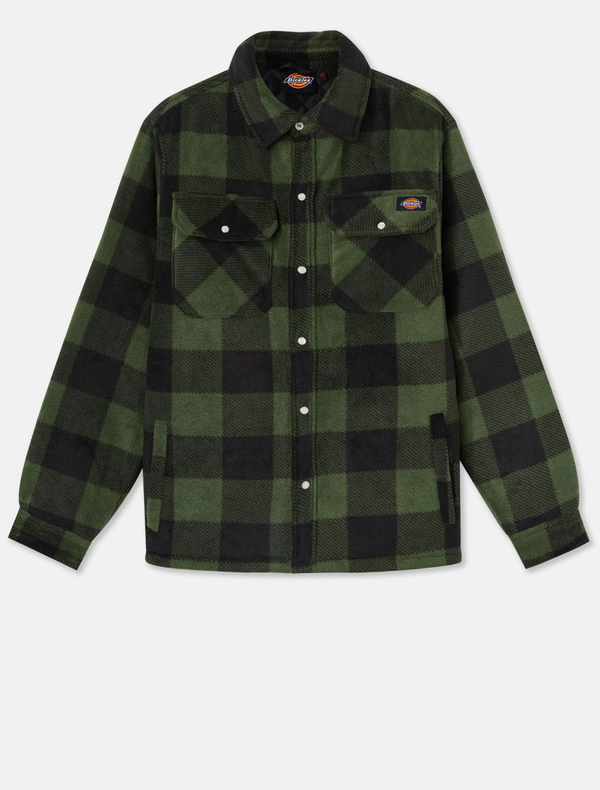Camisa Polar Forrada e Acolchoada Homem-Verde / Preto-S-RAG-Tailors-Fardas-e-Uniformes-Vestuario-Pro