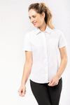 Camisa Popeline Feminina m\curta Tratamento Fácil - Mónaco-RAG-Tailors-Fardas-e-Uniformes-Vestuario-Pro