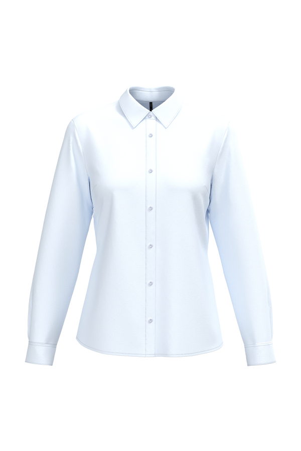 Camisa Popeline Polialgodão de Tratamento Fácil de Senhora-Branco-XS-RAG-Tailors-Fardas-e-Uniformes-Vestuario-Pro