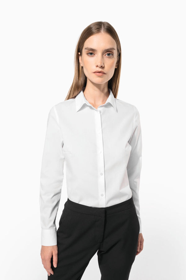 Camisa Popeline Polialgodão de Tratamento Fácil de Senhora-RAG-Tailors-Fardas-e-Uniformes-Vestuario-Pro
