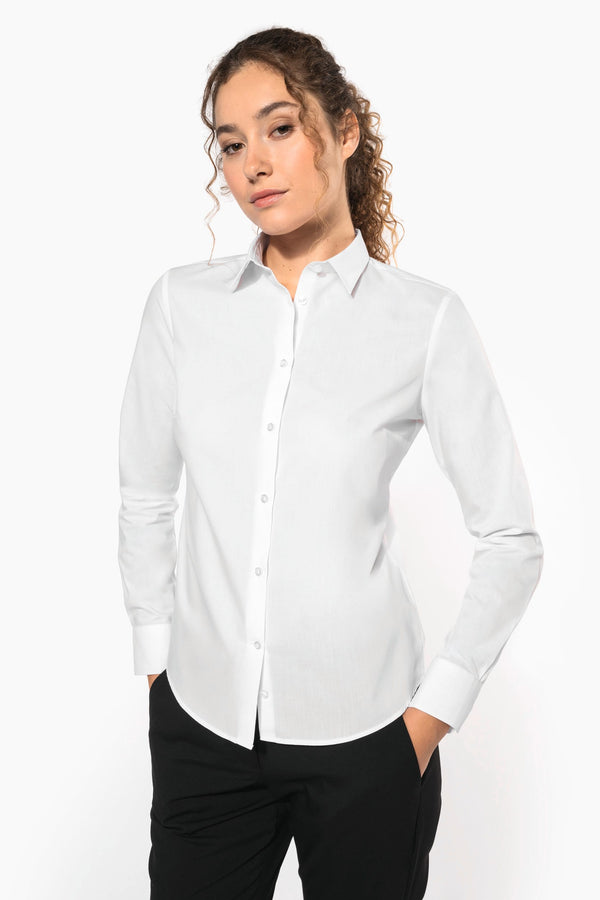 Camisa Popeline Polialgodão de Tratamento Fácil de Senhora-RAG-Tailors-Fardas-e-Uniformes-Vestuario-Pro