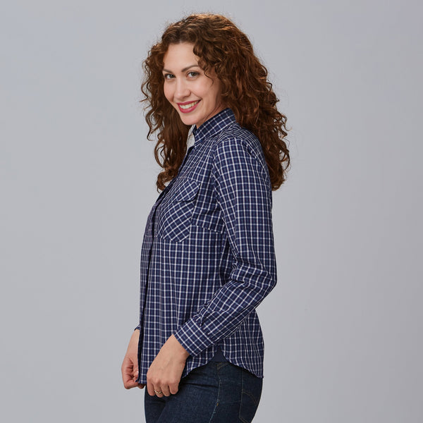 Camisa Senhora Xadrez Caterina-RAG-Tailors-Fardas-e-Uniformes-Vestuario-Pro