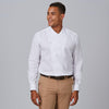 Camisa Slim Fit Homem Fil a Fil Marcello estilo Cozinheiro-Branco-101-XS-RAG-Tailors-Fardas-e-Uniformes-Vestuario-Pro