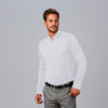 Camisa Slim Fit para Homem Pietro de Manga Comprida com Colarinho Mao-Branco-101-XS-RAG-Tailors-Fardas-e-Uniformes-Vestuario-Pro