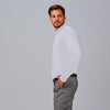 Camisa Slim Fit para Homem Pietro de Manga Comprida com Colarinho Mao-RAG-Tailors-Fardas-e-Uniformes-Vestuario-Pro