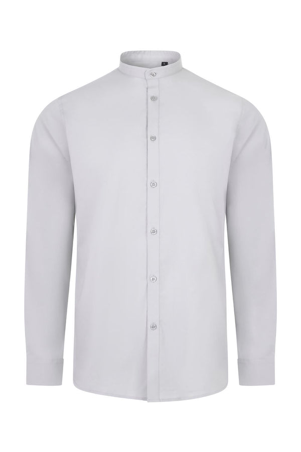 Camisa Stretch Manga Longa para Homem-CINZA GELO - 58-S-RAG-Tailors-Fardas-e-Uniformes-Vestuario-Pro