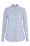 Camisa Stretch Manga Longa para Mulher-AZUL CELESTE - 05-XS-RAG-Tailors-Fardas-e-Uniformes-Vestuario-Pro