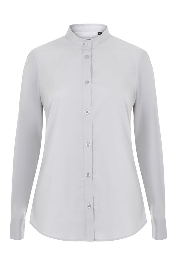 Camisa Stretch Manga Longa para Mulher-CINZA GELO - 58-XS-RAG-Tailors-Fardas-e-Uniformes-Vestuario-Pro