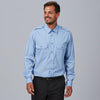 Camisa Unissexo Piloto Presilha nos Ombros M/L Elastan-Azul Claro-107-XS-RAG-Tailors-Fardas-e-Uniformes-Vestuario-Pro