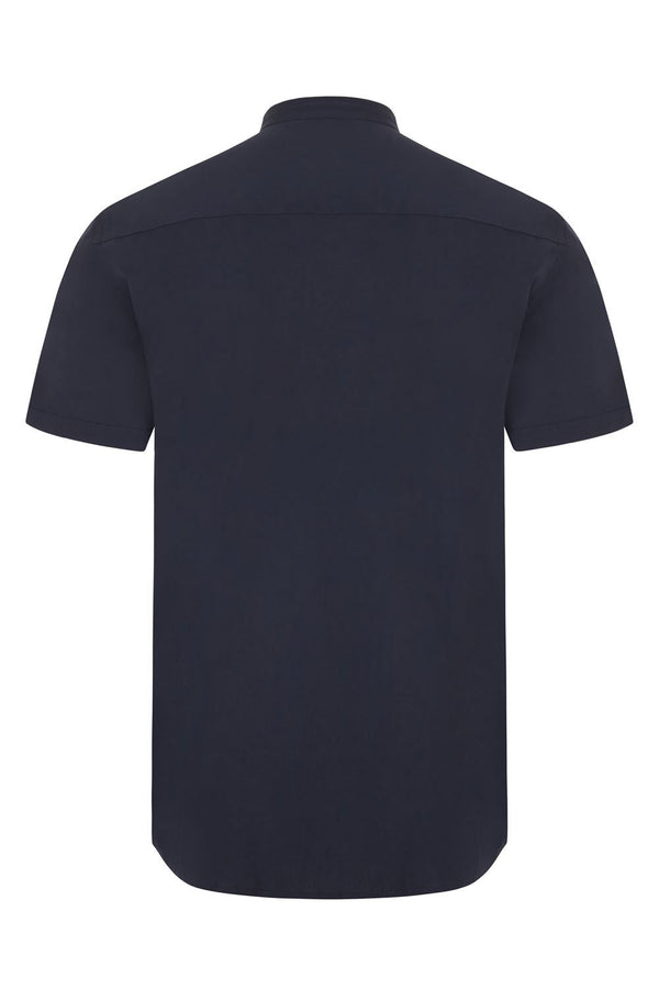 Camisa de Homem Gola Padre Stretch Manga Curta-RAG-Tailors-Fardas-e-Uniformes-Vestuario-Pro