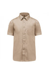 Camisa de Homem Mariano Manga Curta (1/3)-Bege-XS-RAG-Tailors-Fardas-e-Uniformes-Vestuario-Pro