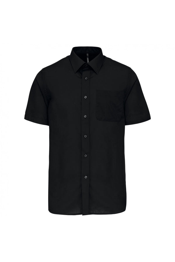 Camisa de Homem Mariano Manga Curta-Black-XS-RAG-Tailors-Fardas-e-Uniformes-Vestuario-Pro
