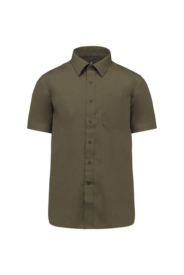 Camisa de Homem Mariano Manga Curta-Light khaki-XS-RAG-Tailors-Fardas-e-Uniformes-Vestuario-Pro