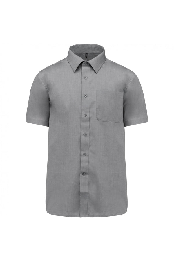 Camisa de Homem Mariano Manga Curta-Marl Storm Grey-XS-RAG-Tailors-Fardas-e-Uniformes-Vestuario-Pro