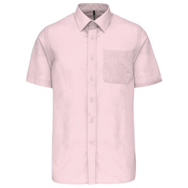 Camisa de Homem Mariano Manga Curta-Rosa Pálido-S-RAG-Tailors-Fardas-e-Uniformes-Vestuario-Pro