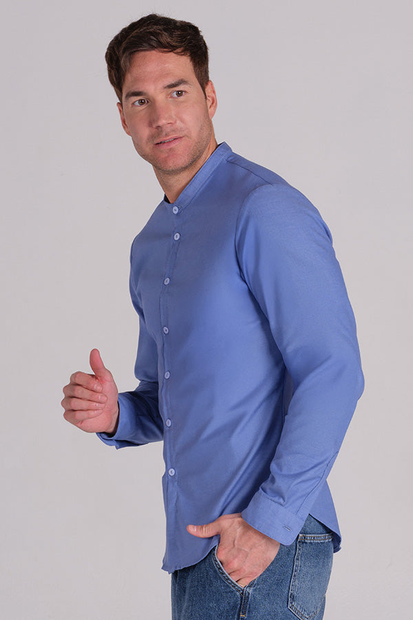 Camisa de Homem com Gola Mao-RAG-Tailors-Fardas-e-Uniformes-Vestuario-Pro