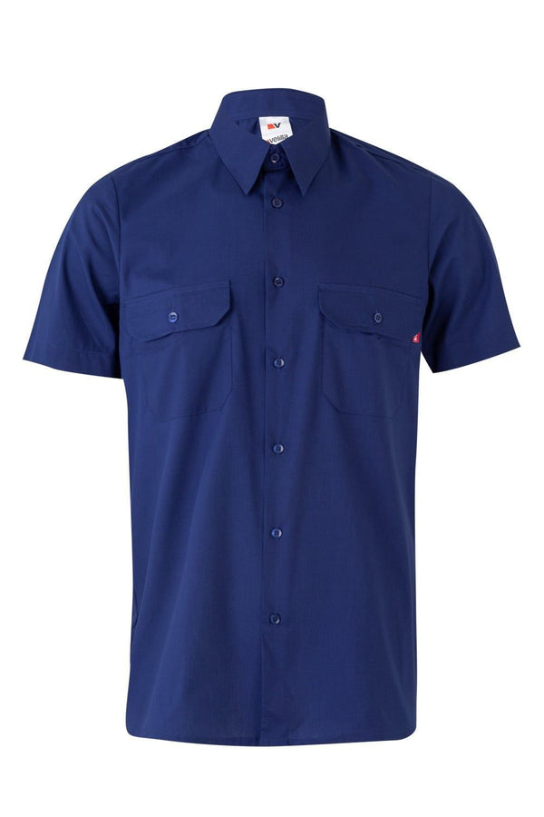 Camisa de Manga Curta-Azul-S-RAG-Tailors-Fardas-e-Uniformes-Vestuario-Pro