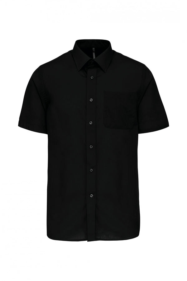 Camisa de Manga Curta Tratamento Fácil-Preto-S-RAG-Tailors-Fardas-e-Uniformes-Vestuario-Pro
