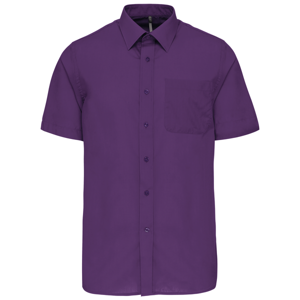 Camisa de Manga Curta Tratamento Fácil-Roxo-XS-RAG-Tailors-Fardas-e-Uniformes-Vestuario-Pro