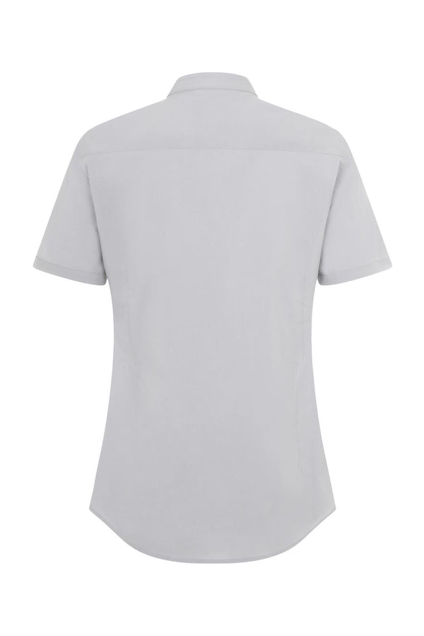 Camisa de Mulher Gola Padre Stretch Manga Curta-RAG-Tailors-Fardas-e-Uniformes-Vestuario-Pro