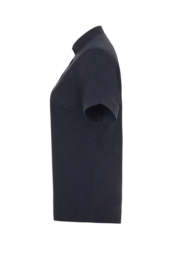 Camisa de Mulher Gola Padre Stretch Manga Curta-RAG-Tailors-Fardas-e-Uniformes-Vestuario-Pro