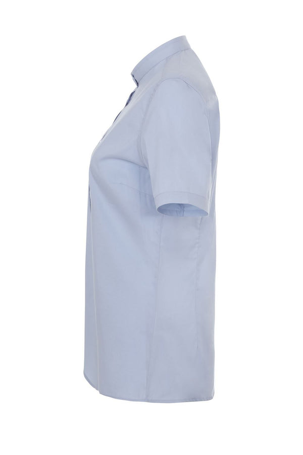 Camisa de Mulher Gola Padre Stretch Manga Curta-RAG-Tailors-Fardas-e-Uniformes-Vestuario-Pro