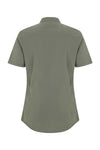 Camisa de Mulher Gola Padre Stretch Manga Curta-RAG-Tailors-Fardas-e-Uniformes-Vestuario-Pro
