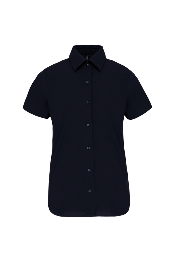 Camisa de Senhora Manga Curta com Stretch-Navy-XS-RAG-Tailors-Fardas-e-Uniformes-Vestuario-Pro