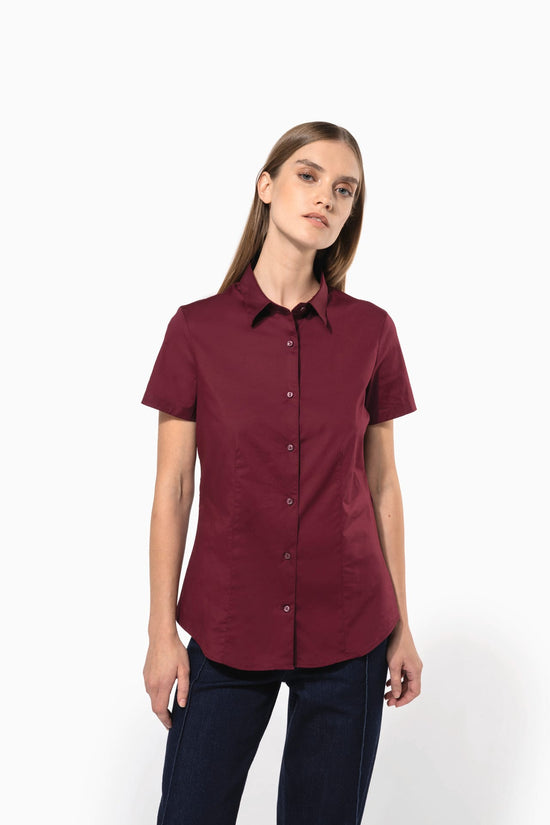 Camisa de Senhora Manga Curta com Stretch-RAG-Tailors-Fardas-e-Uniformes-Vestuario-Pro