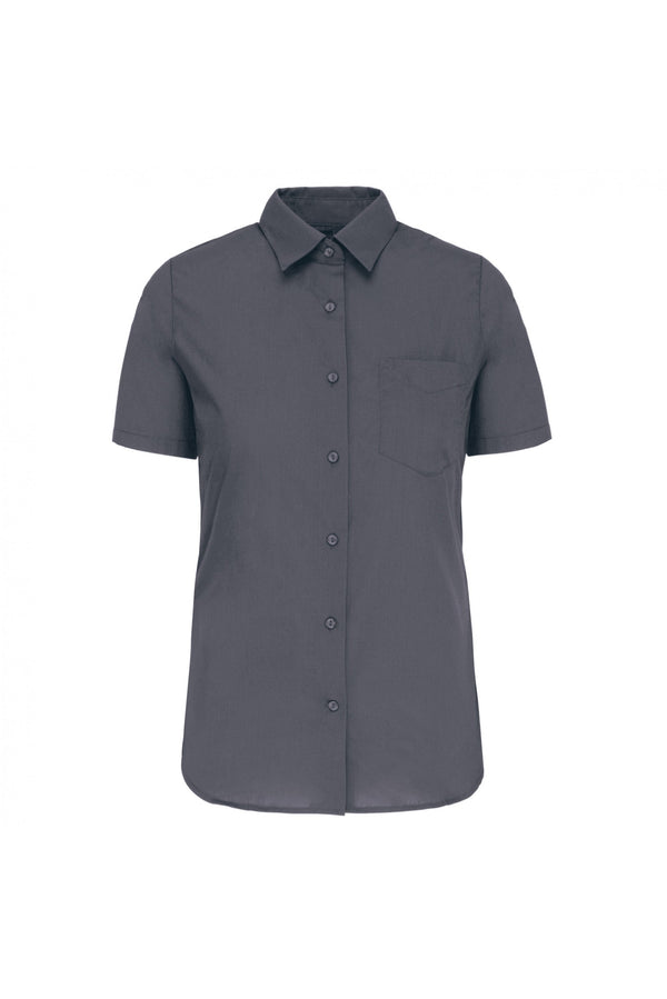 Camisa de Senhora Mariana Manga curta (2 de 2)-Marl Storm Grey-XS-RAG-Tailors-Fardas-e-Uniformes-Vestuario-Pro