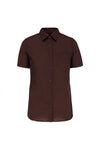 Camisa de Senhora Mariana Manga curta-Brown-XS-RAG-Tailors-Fardas-e-Uniformes-Vestuario-Pro