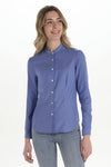 Camisa de Senhora com Gola Padre-Azul - 818-XS / (SP)-RAG-Tailors-Fardas-e-Uniformes-Vestuario-Pro