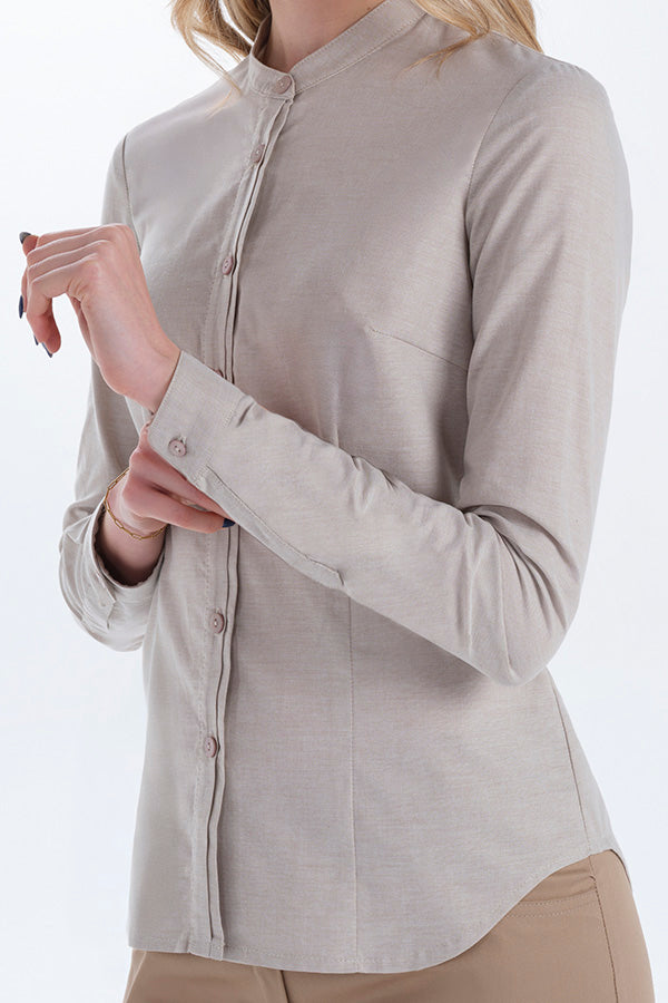 Camisa de Senhora com Gola Padre-RAG-Tailors-Fardas-e-Uniformes-Vestuario-Pro