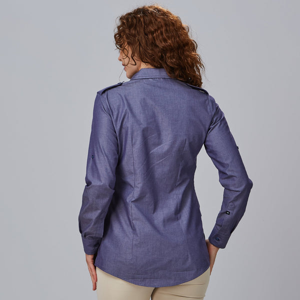 Camisa de Senhora com Manga Dobrável Daniela-RAG-Tailors-Fardas-e-Uniformes-Vestuario-Pro
