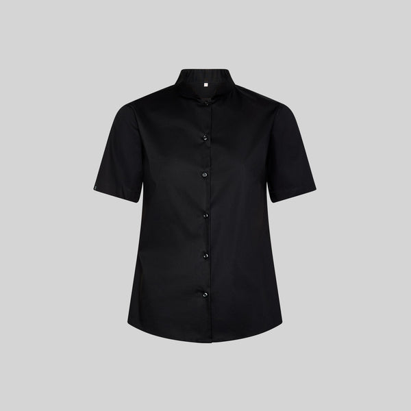 Camisa de Senhora de Manga Curta com Gola Mao em Elastano-RAG-Tailors-Fardas-e-Uniformes-Vestuario-Pro