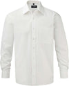 Camisa de homem de manga comprida em popeline-Branco-S-RAG-Tailors-Fardas-e-Uniformes-Vestuario-Pro
