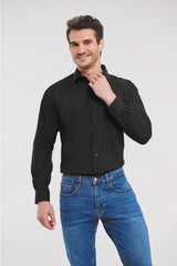 Chemise homme en popeline à manches longues