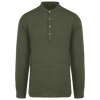 Camisa de linho com design eco e gola padre-Khaki Orgânico Lavado-S-RAG-Tailors-Fardas-e-Uniformes-Vestuario-Pro