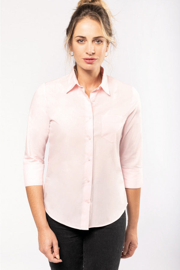 Camisa de senhora Mariana de mangas 3/4-RAG-Tailors-Fardas-e-Uniformes-Vestuario-Pro