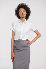 Women's Short Sleeve Herringbone Shirt