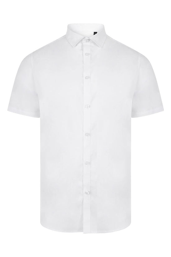Camisa elástica de manga curta para Homem-Branco - 07-S-RAG-Tailors-Fardas-e-Uniformes-Vestuario-Pro