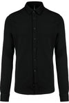 Camisa em malha piqué de manga comprida-Preto-S-RAG-Tailors-Fardas-e-Uniformes-Vestuario-Pro