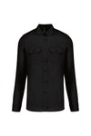 Camisa piloto de homem de manga comprida-Preto-S-RAG-Tailors-Fardas-e-Uniformes-Vestuario-Pro