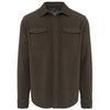 Camisa polar com forro em sherpa-Dark Khaki / Storm Grey-S-RAG-Tailors-Fardas-e-Uniformes-Vestuario-Pro