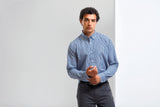 Camisa de hombres con micro-squares "Vichy"