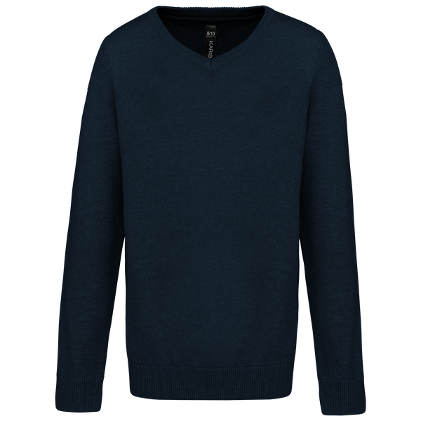 Camisola Decote em V de Criança-Azul Marinho-6/8 Anos-RAG-Tailors-Fardas-e-Uniformes-Vestuario-Pro