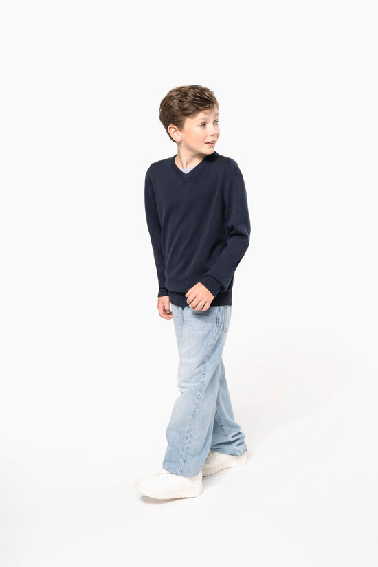 Camisola Decote em V de Criança-RAG-Tailors-Fardas-e-Uniformes-Vestuario-Pro