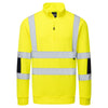Camisola Iona Enhanced de alta visibilidade com meio fecho de correr-Amarelo-S-RAG-Tailors-Fardas-e-Uniformes-Vestuario-Pro