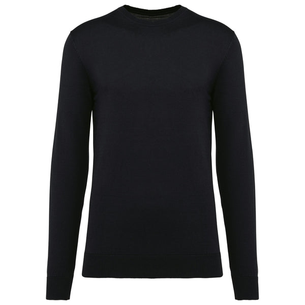 Camisola Supima® com decote redondo de homem-Black-S-RAG-Tailors-Fardas-e-Uniformes-Vestuario-Pro